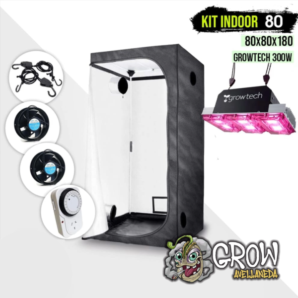 KIT CARPA INDOOR - 80X80X180 (GROWTECH 300W)