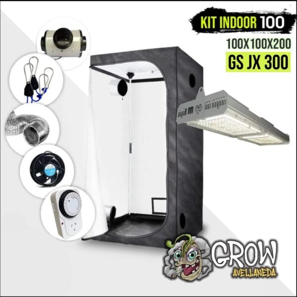 KIT CARPA INDOOR 100x100x200 + GS JX 300 (A PEDIDO)