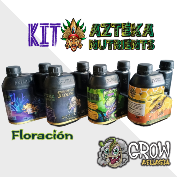 Kit AZTEKA x 4 500ml Floración