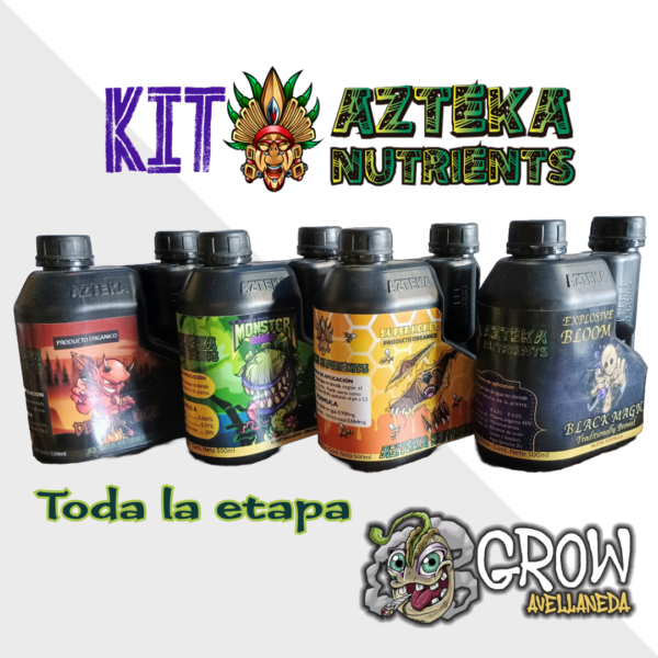 Kit AZTEKA x 4 500ml Vege + Flora