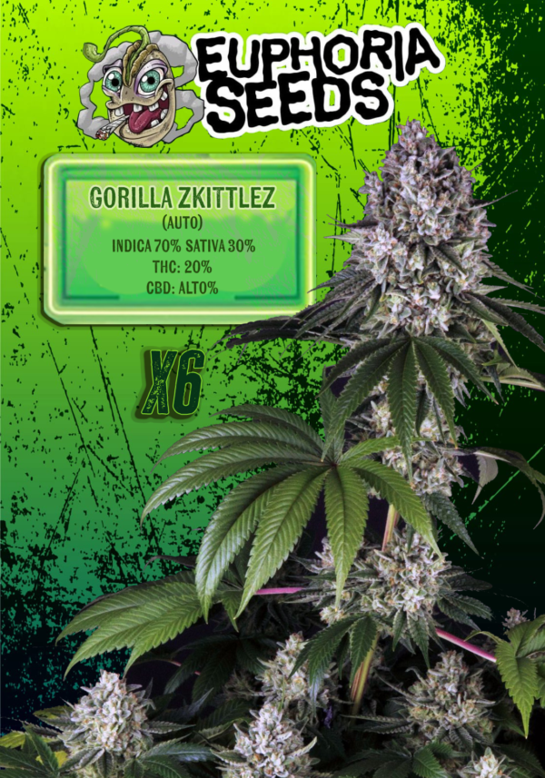 EUPHORIA SEEDS - AUTO - GORILLA ZKITTLEZ X6