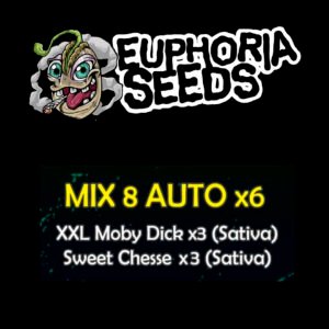 EUPHORIA SEEDS - MIX AUTO 8 X6 - XXL MOBY DICK + SWEET CHEESE